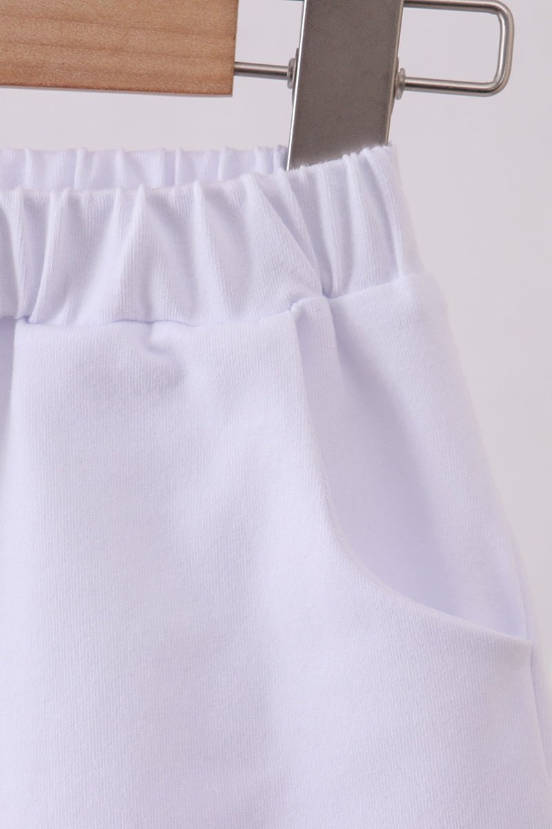 Premium White shorts - Abbies Place