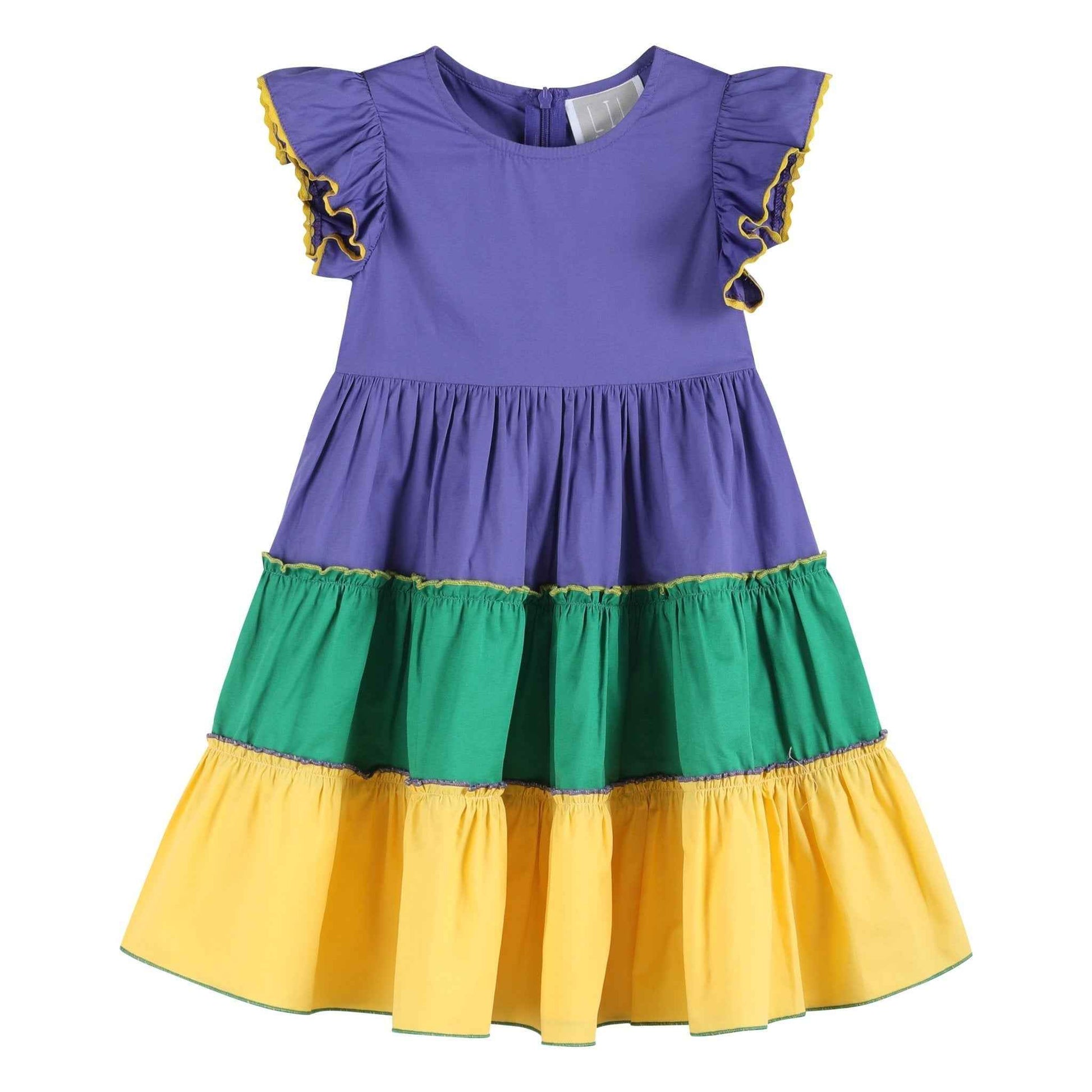 Purple, Green and Gold Mardi Gras Dress - Abbies Place