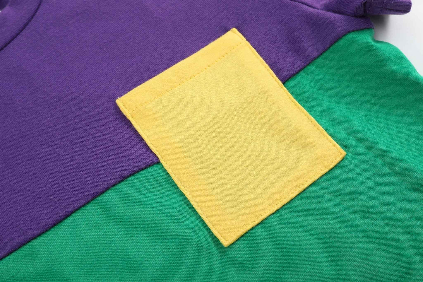 Purple, Green and Gold Mardi Gras Short and Shirt Set - Abbies Place