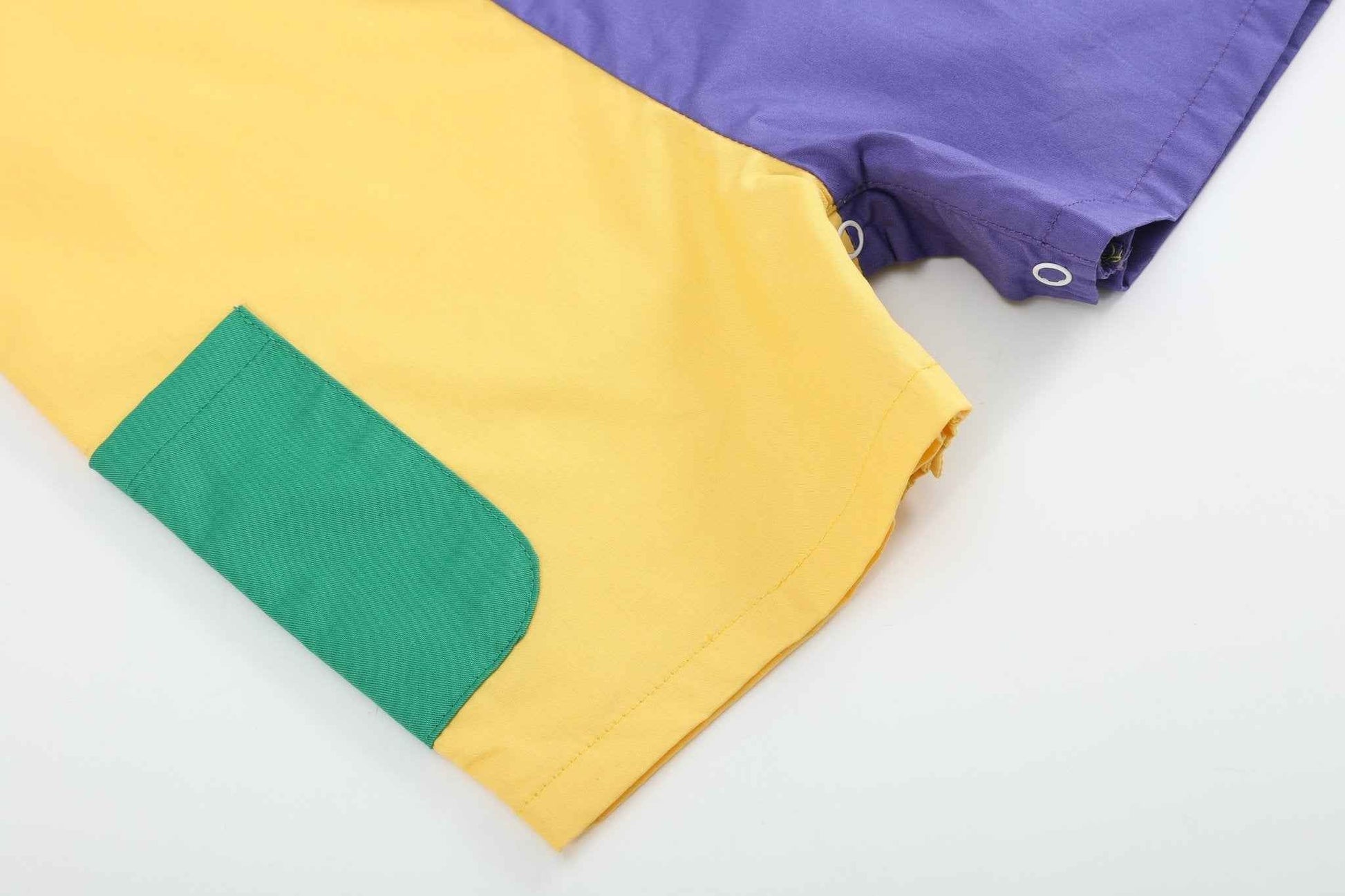 Purple, Green and Gold Mardi Gras Shortalls - Abbies Place