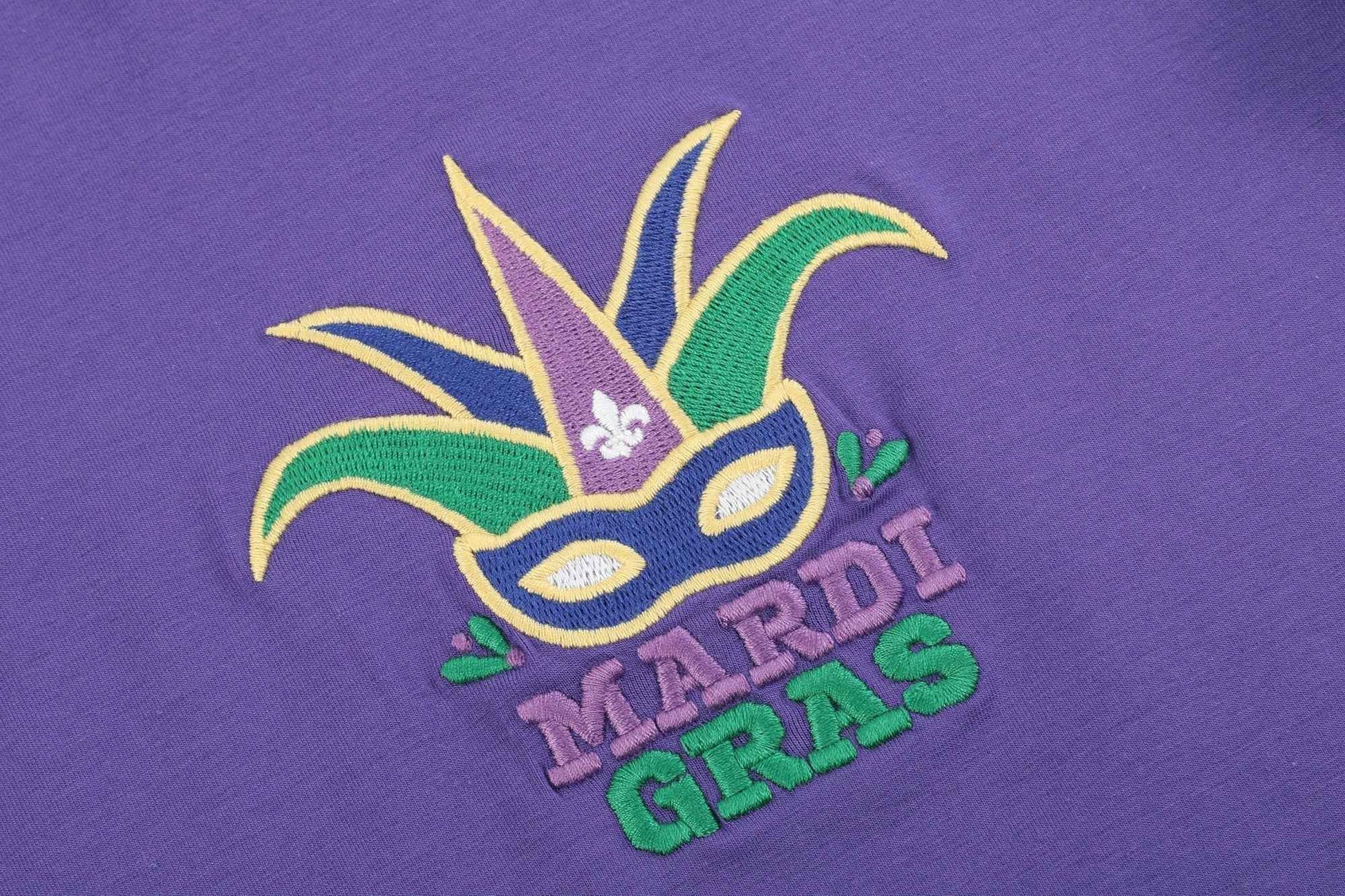 Purple Mardi Gras Applique Shirt and Shorts Set - Abbies Place