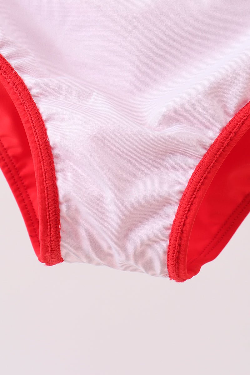 Red 2pc mom&me swimsuit - Abbies Place