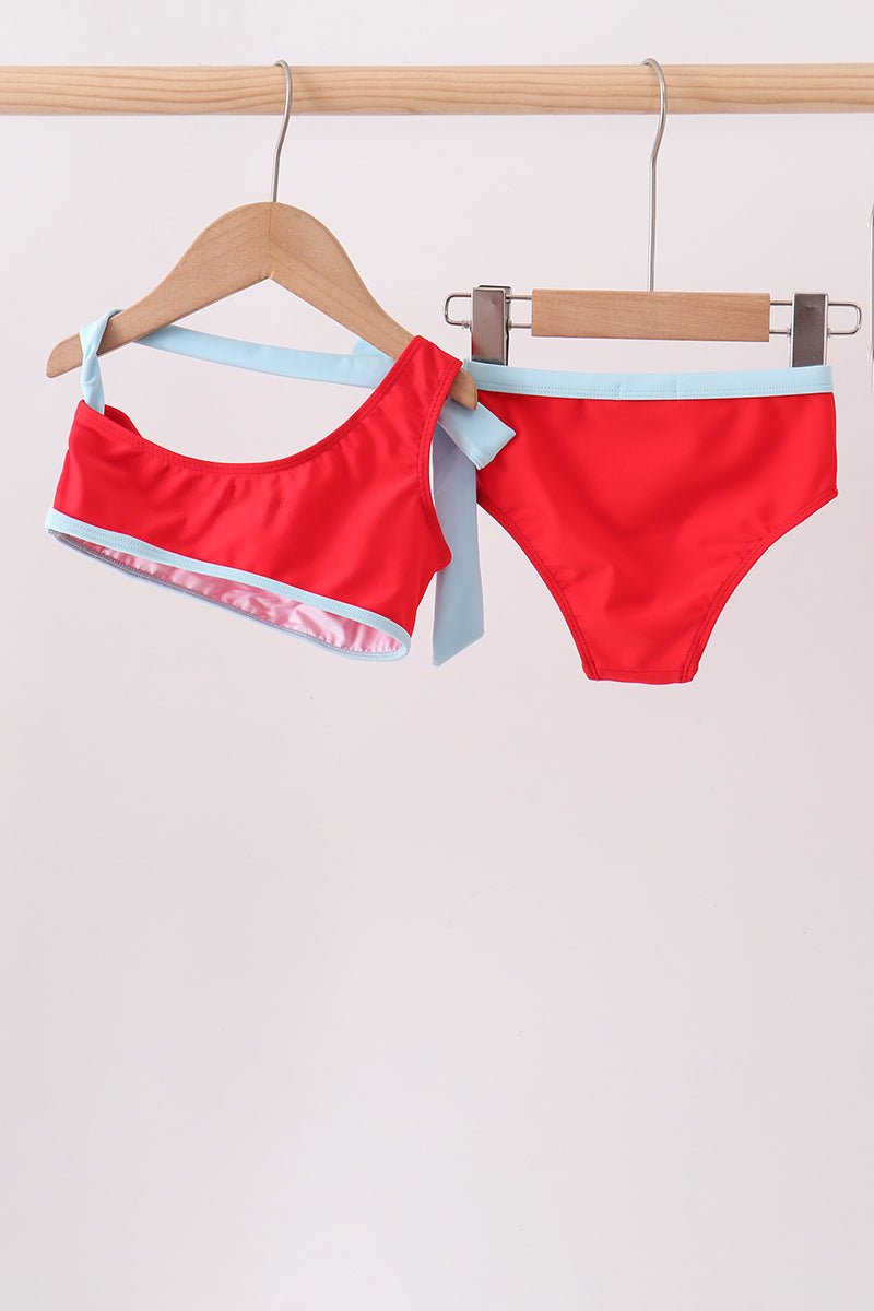 Red 2pc mom&me swimsuit - Abbies Place