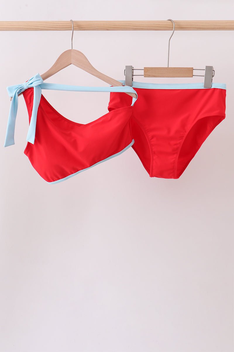 Red 2pc mom&me swimsuit - Abbies Place
