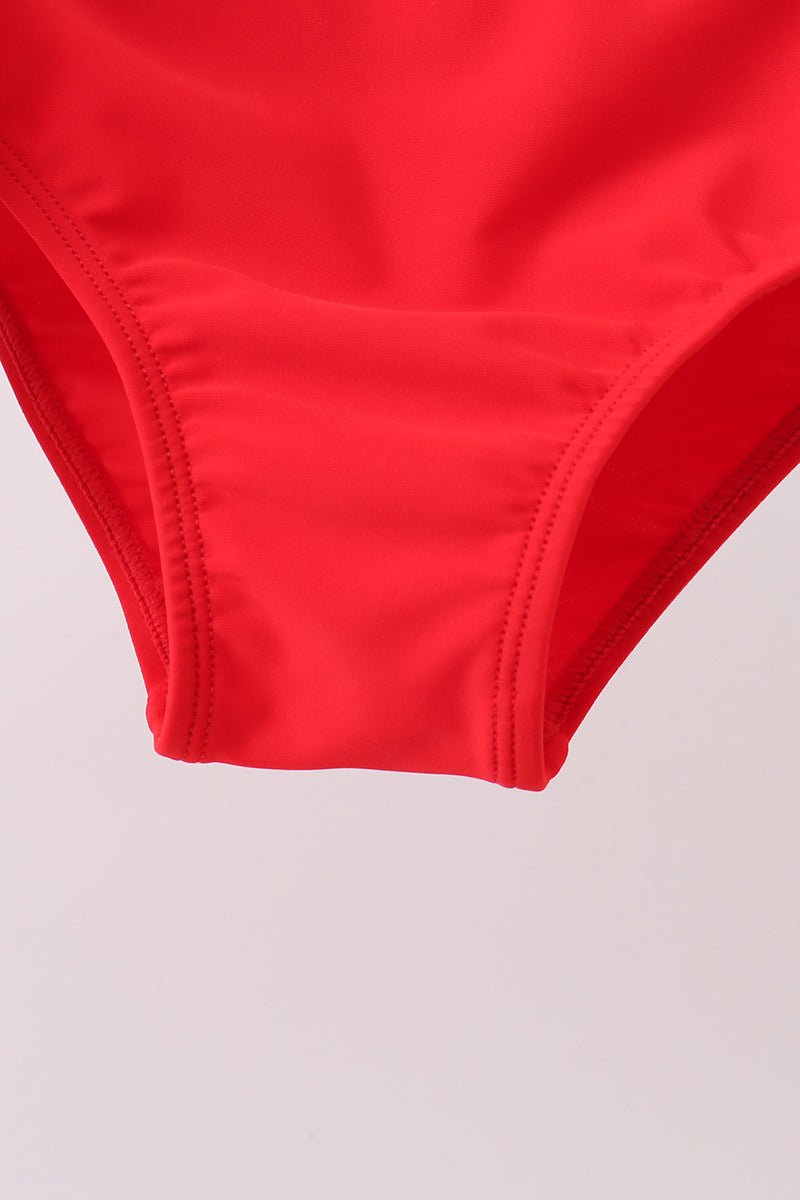Red 2pc mom&me swimsuit - Abbies Place