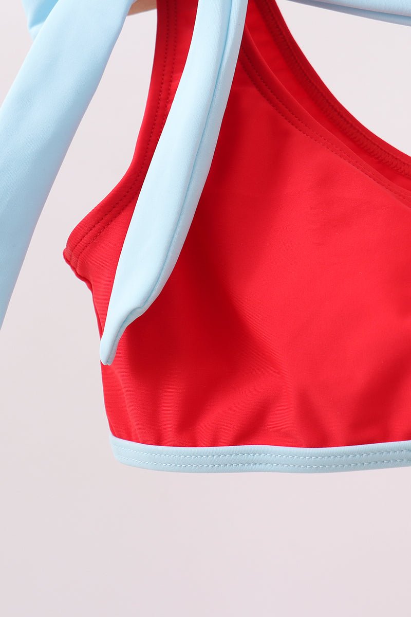 Red 2pc mom&me swimsuit - Abbies Place