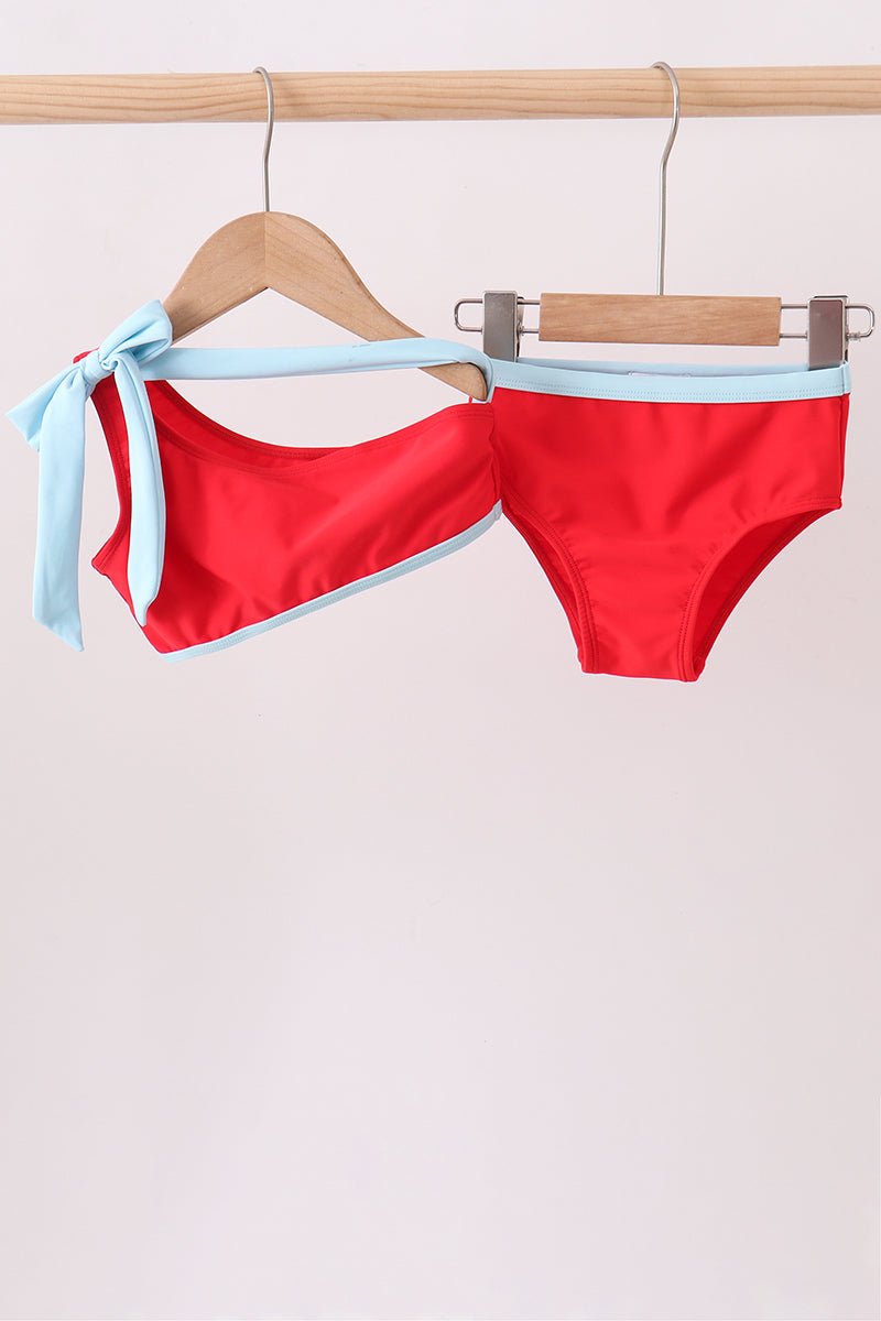 Red 2pc mom&me swimsuit - Abbies Place