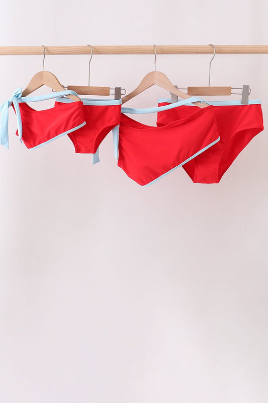 Red 2pc mom&me swimsuit - Abbies Place