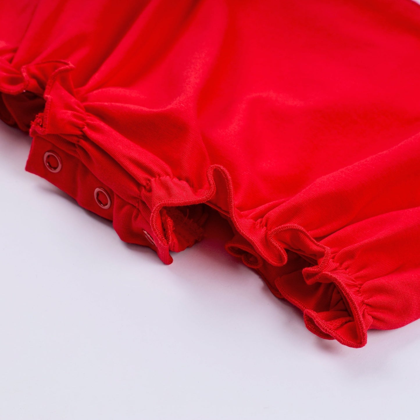 Red character hand smocked bubble - Abbies Place