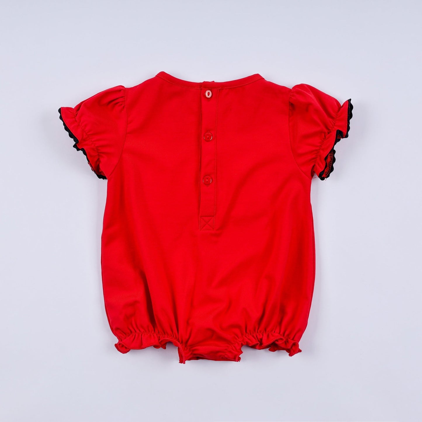 Red character hand smocked bubble - Abbies Place