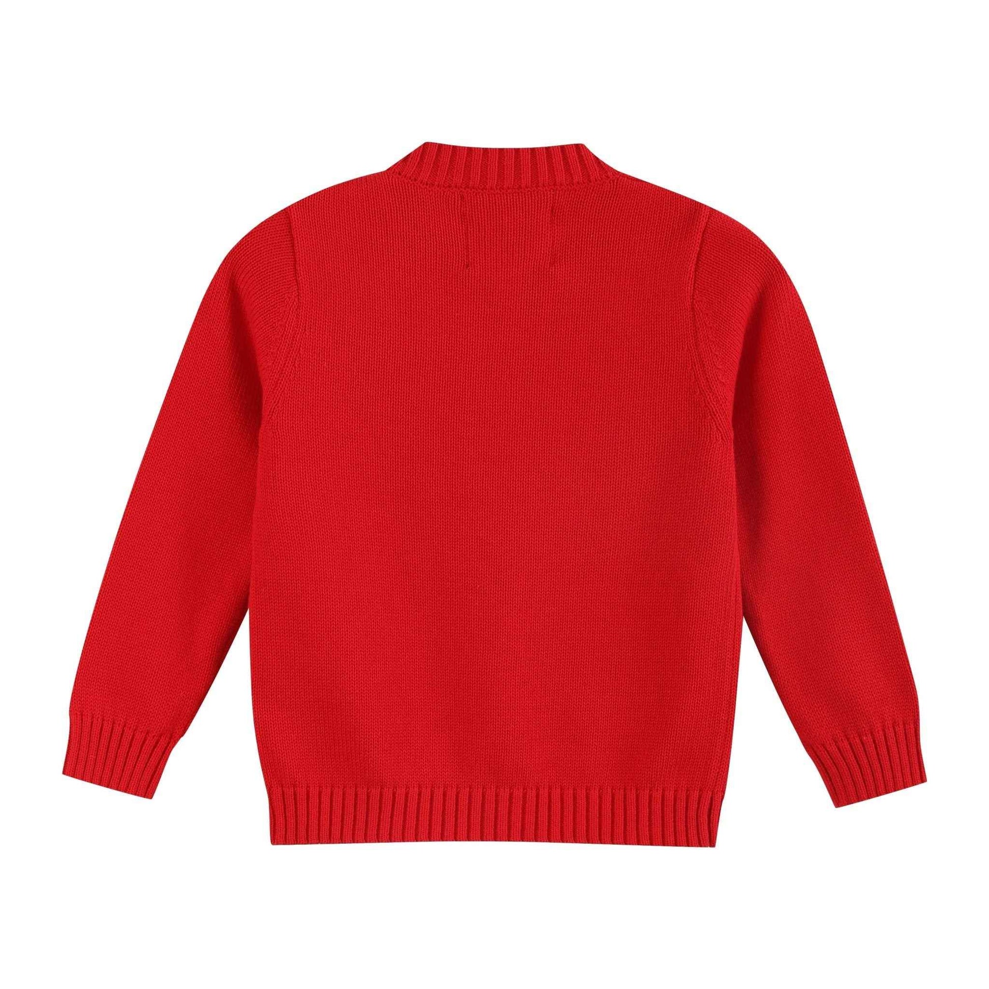 Red Christmas Tree Knit Cardigan - Abbies Place