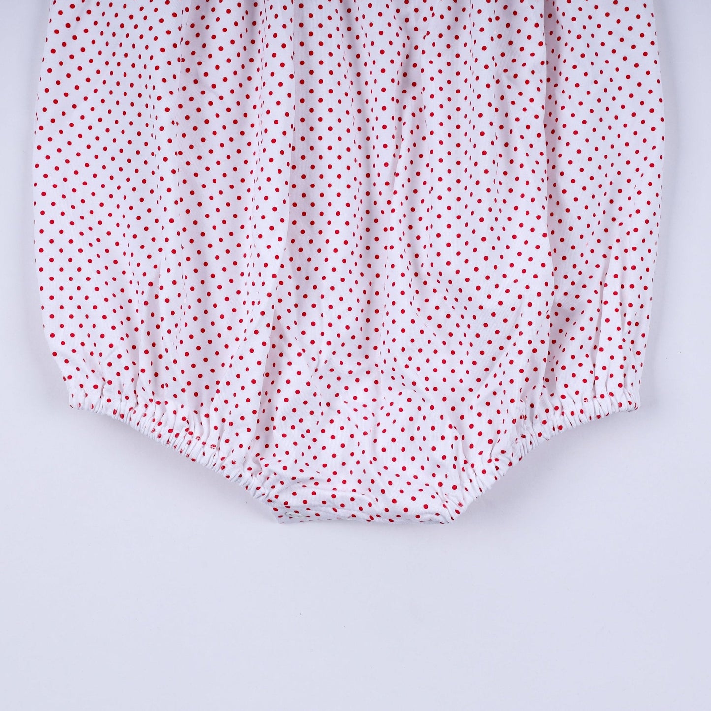 Red gingerbread hand smocked bubble - Abbies Place