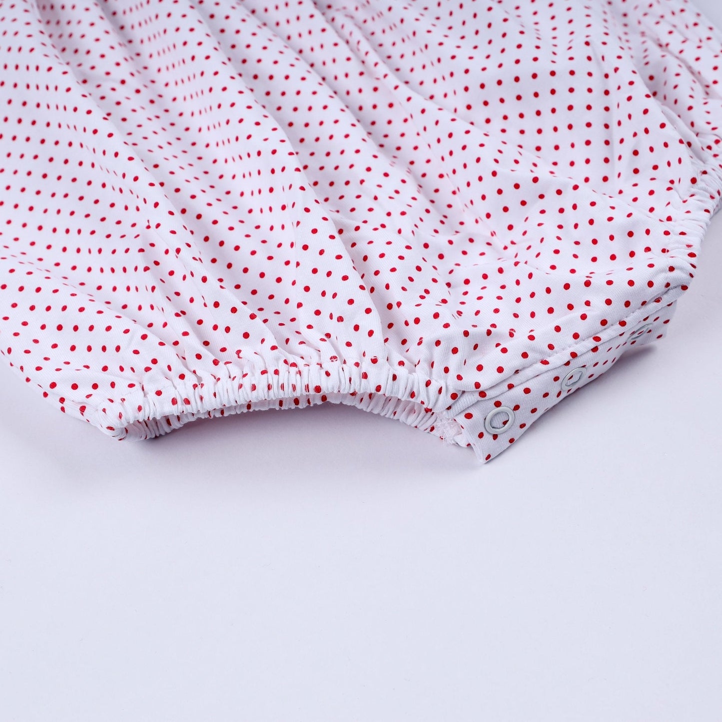 Red gingerbread hand smocked bubble - Abbies Place