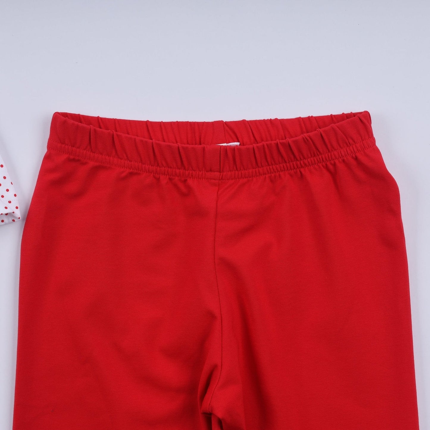 Red gingerbread hand smocked ruffle pants set - Abbies Place
