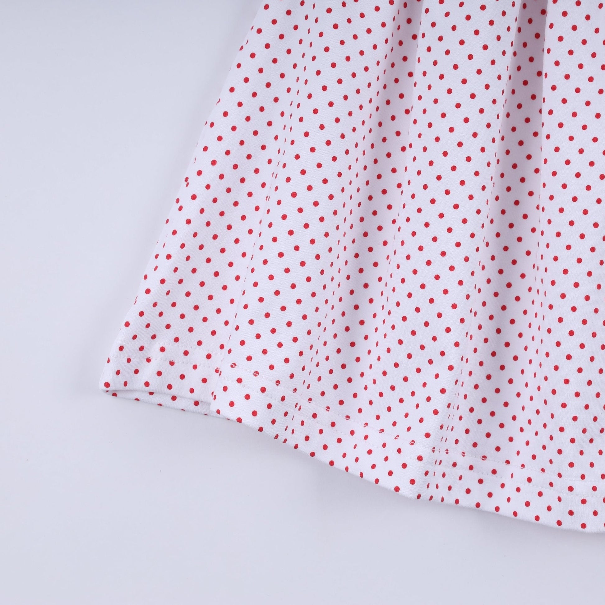 Red gingerbread hand smocked ruffle pants set - Abbies Place