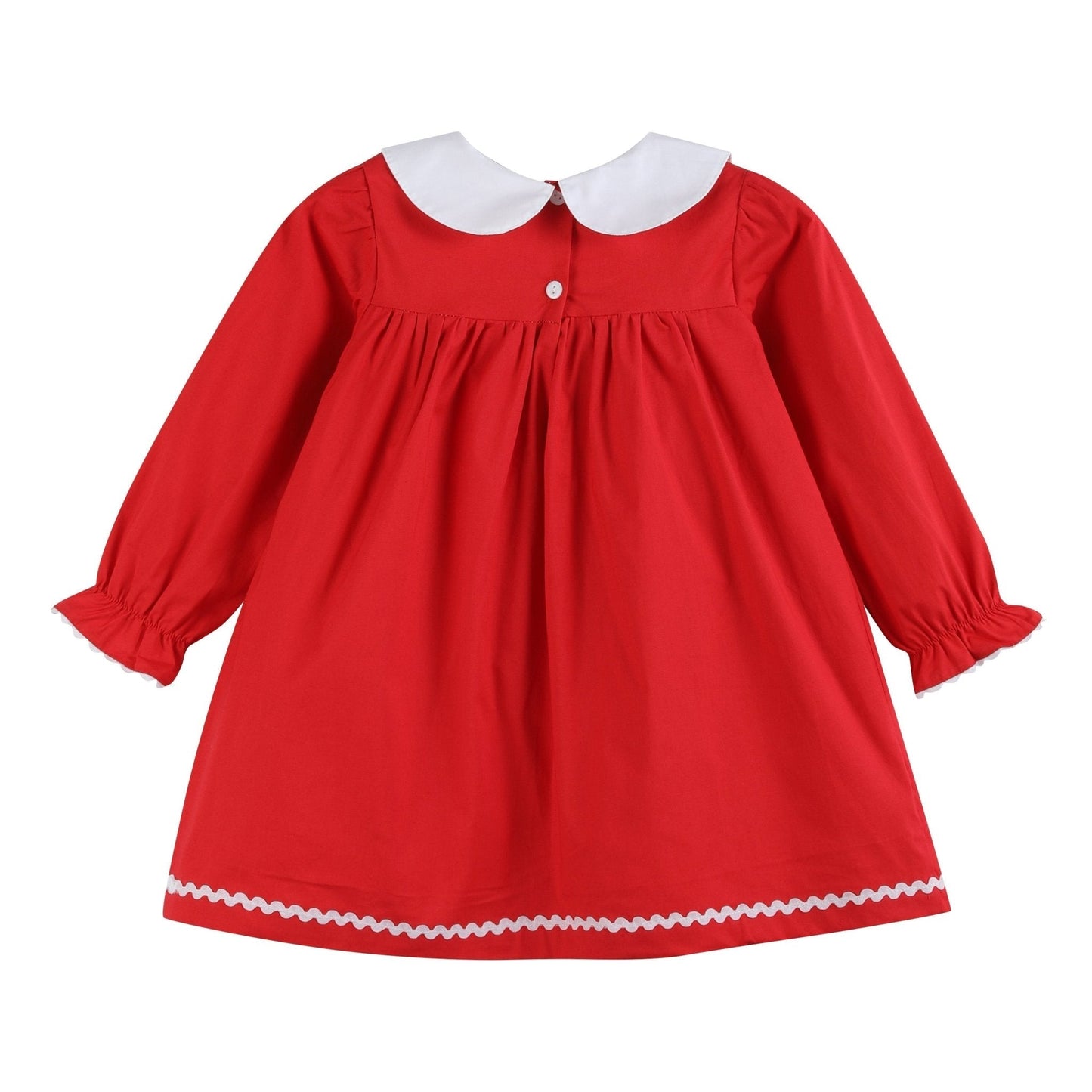 Red Ruffle Christmas Tree Dress - Abbies Place