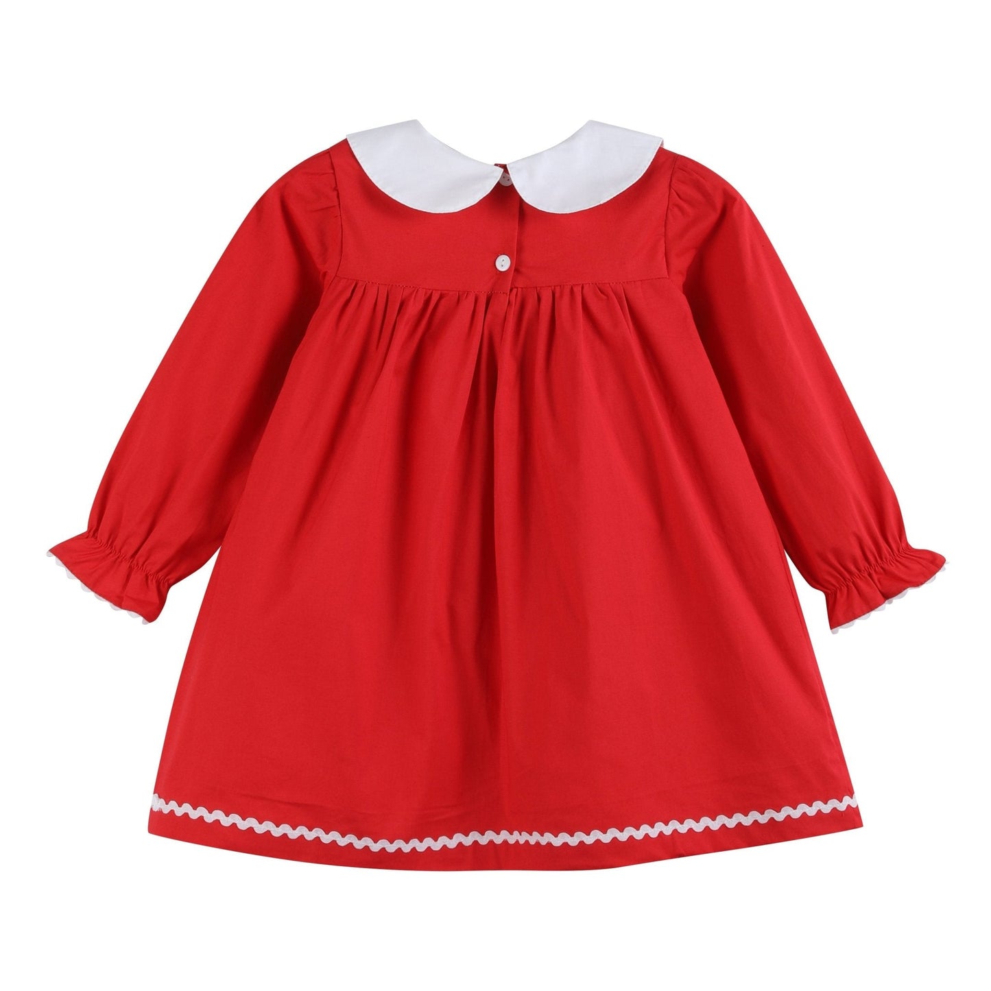Red Ruffle Christmas Tree Dress - Abbies Place