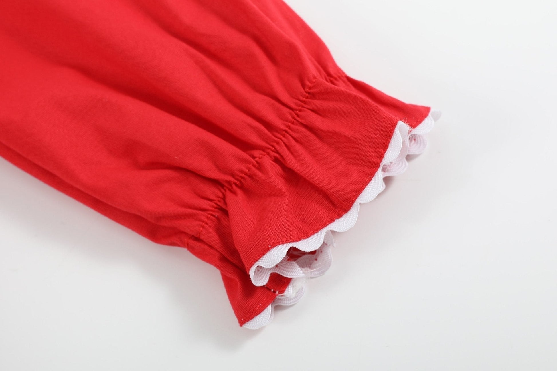 Red Ruffle Christmas Tree Dress - Abbies Place