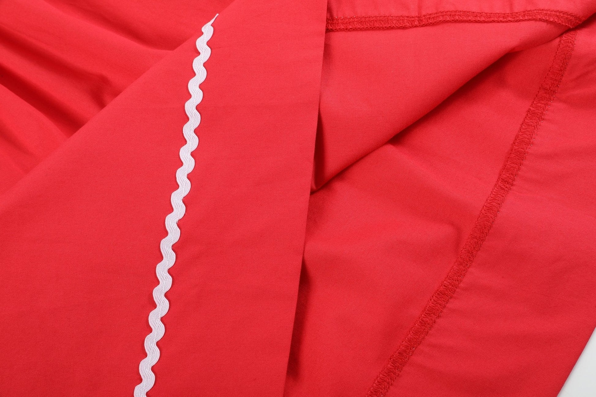 Red Santa Sleigh Bishop Dress - Abbies Place