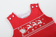 Load image into Gallery viewer, Red Santa Sleigh Overalls
