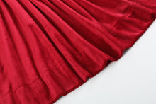 Load image into Gallery viewer, Red Velvet Nativity Smocked Dress
