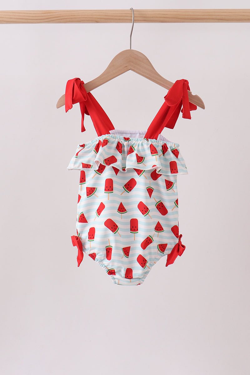Red Watermelon UPF Swim One-Piece - Abbies Place