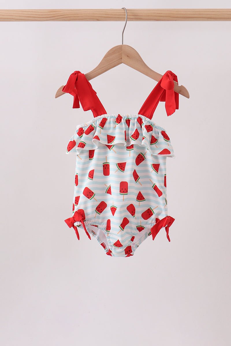 Red Watermelon UPF Swim One-Piece - Abbies Place