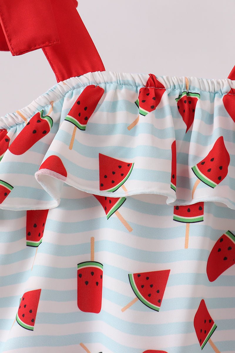 Red Watermelon UPF Swim One-Piece - Abbies Place