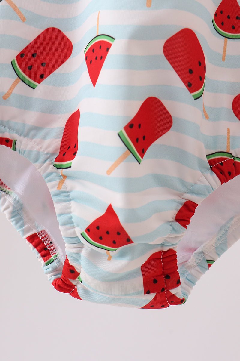 Red Watermelon UPF Swim One-Piece - Abbies Place
