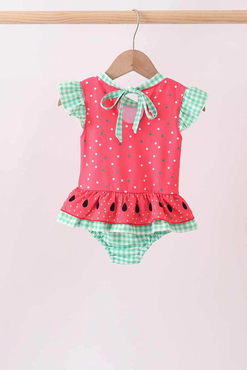 Red Watermelon UPF Swim One-Piece - Abbies Place