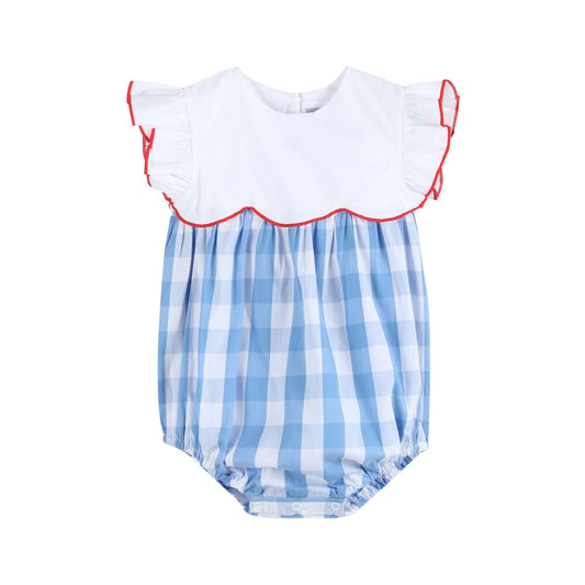 Red, White and Blue Flutter Romper - Abbies Place