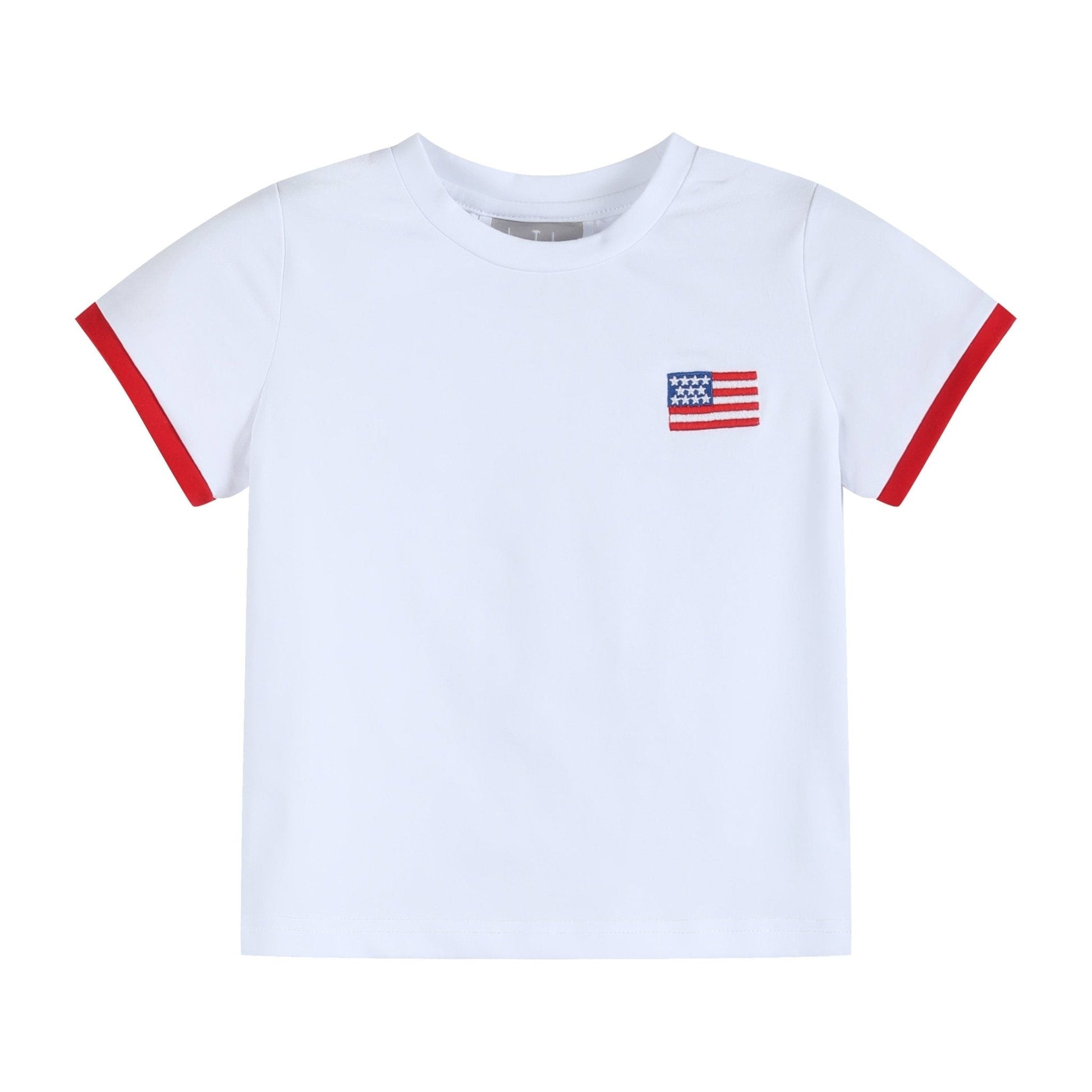 Red, White and Blue Shirt and Shorts Set - Abbies Place