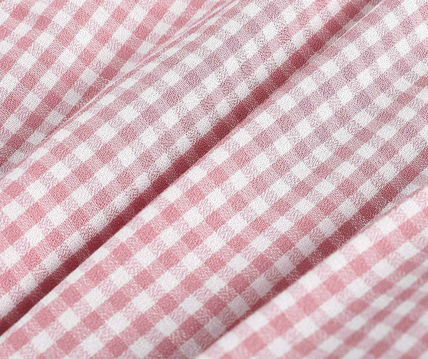 Rose Gingham Little Piggy Sleeveless A-Line Dress - Abbies Place