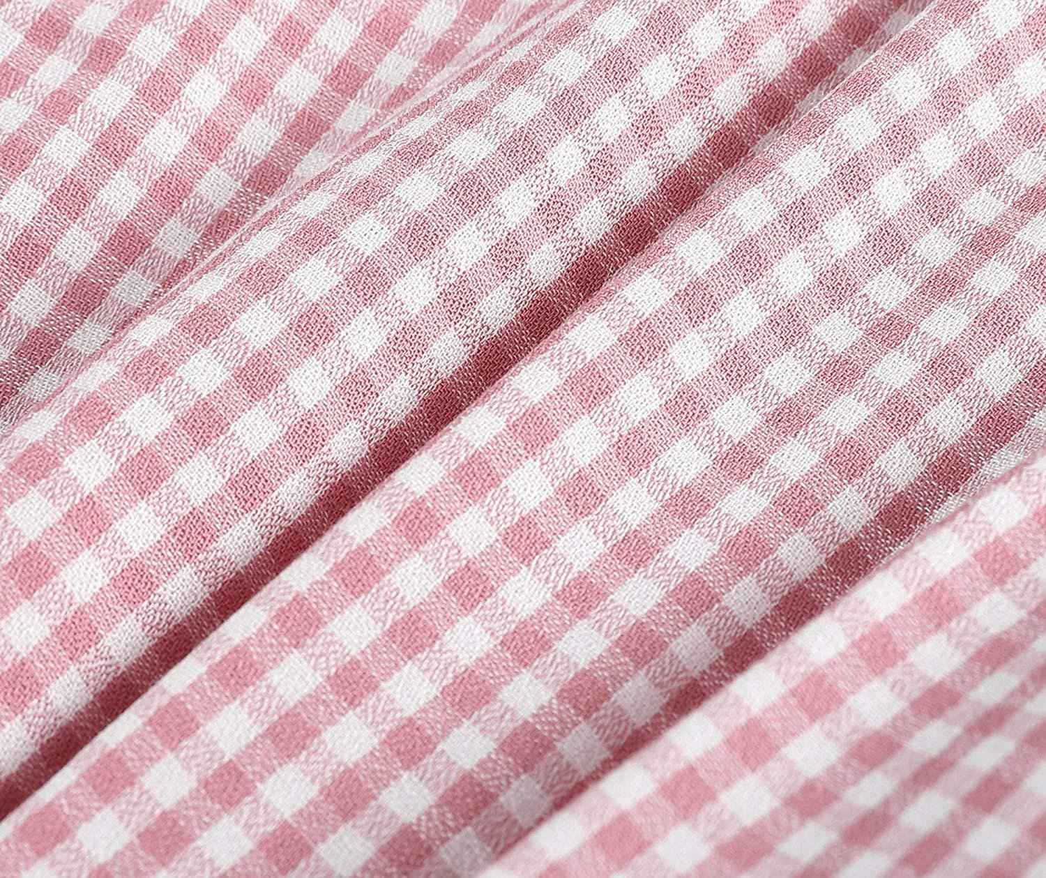 Rose Gingham Little Piggy Sleeveless A-Line Dress - Abbies Place