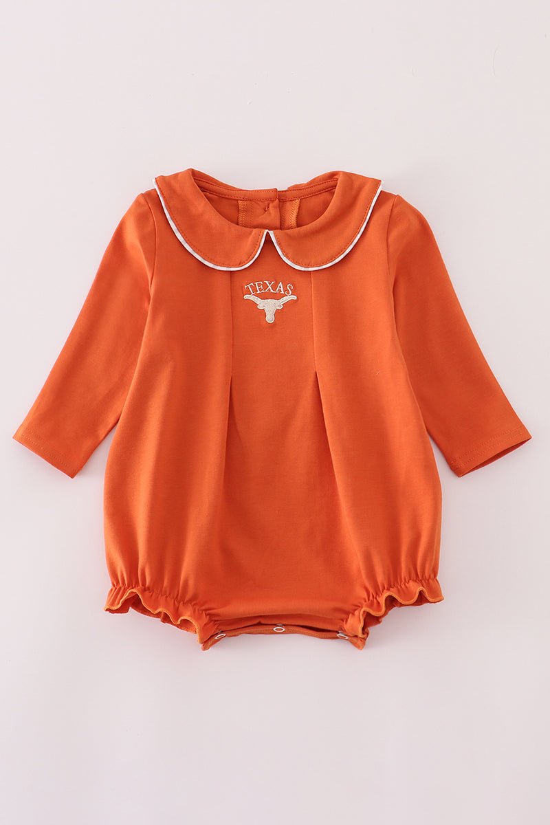 Rust Texas embroidery bubble - Abbies Place