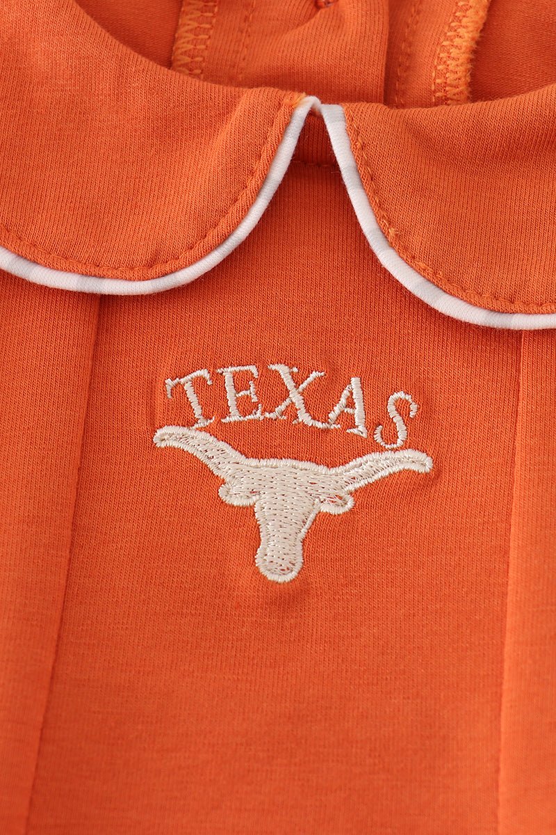 Rust Texas embroidery bubble - Abbies Place