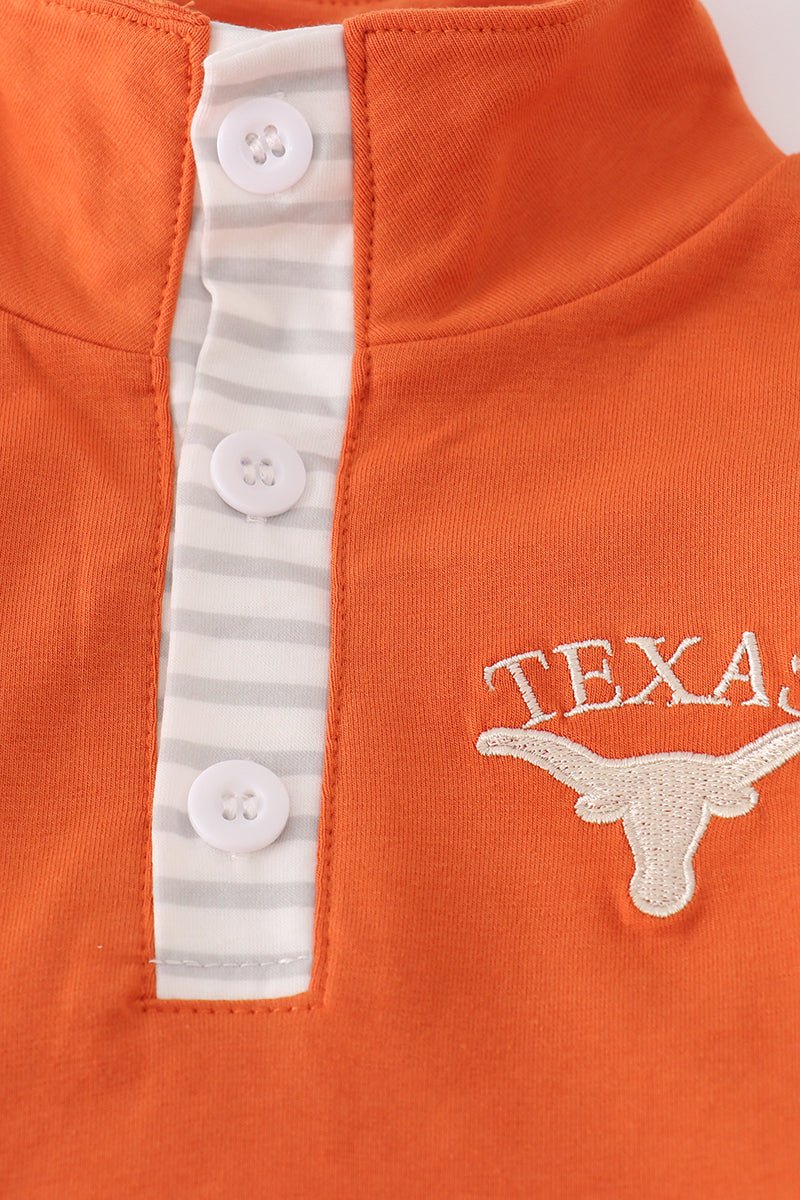 Rust Texas embroidery pants set - Abbies Place