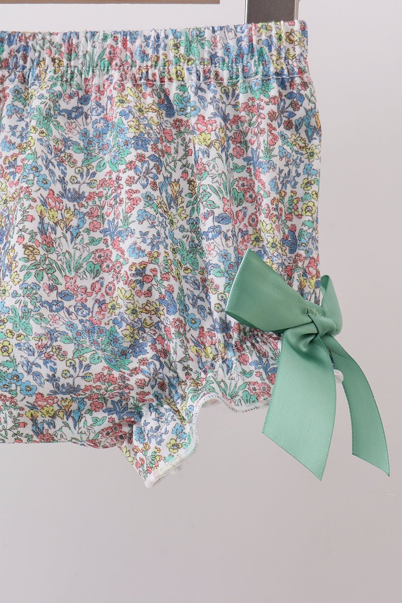Sage bunny applique bloomer set - Abbies Place