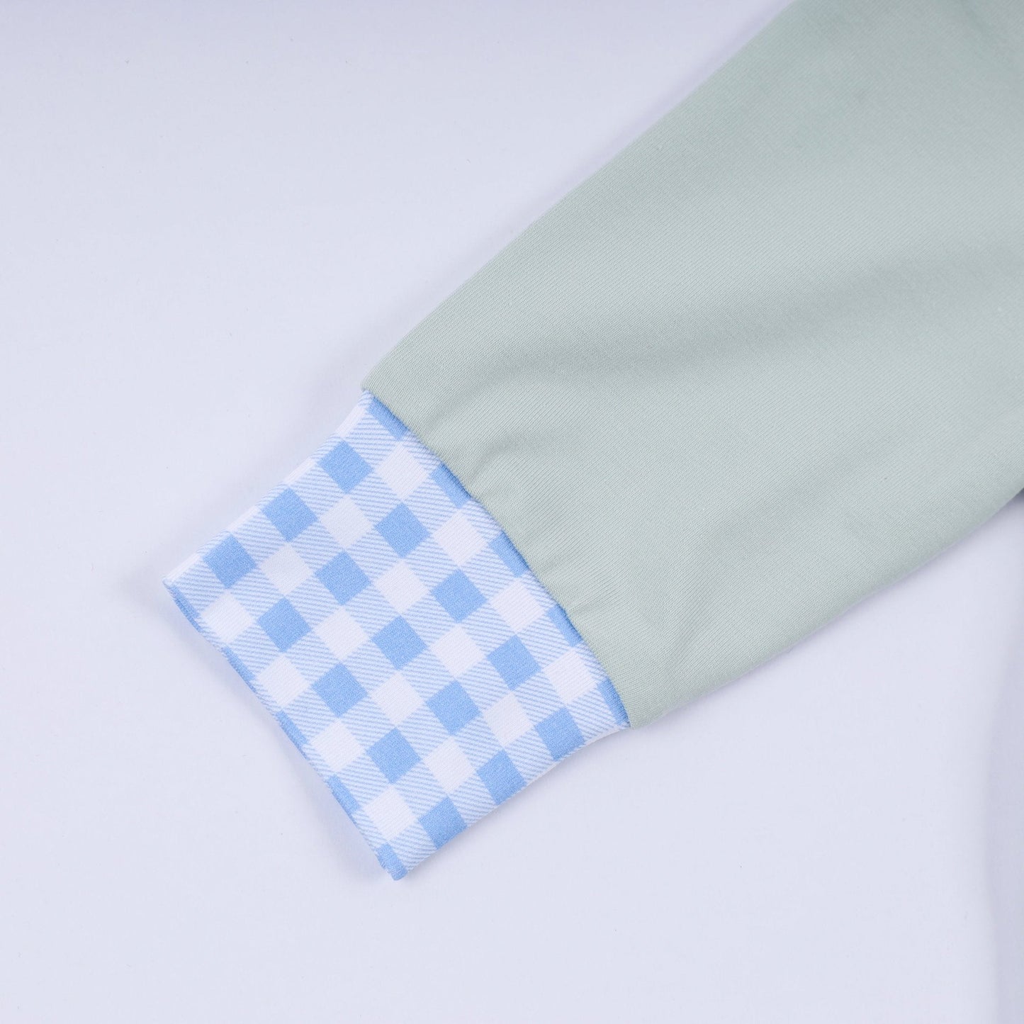 Sage cow hand smocked bubble - Abbies Place