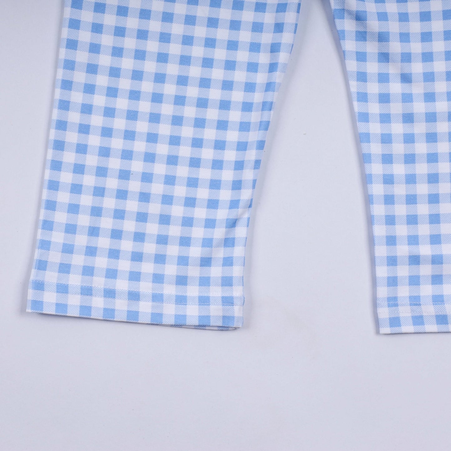Sage cow hand smocked gingham pants set - Abbies Place