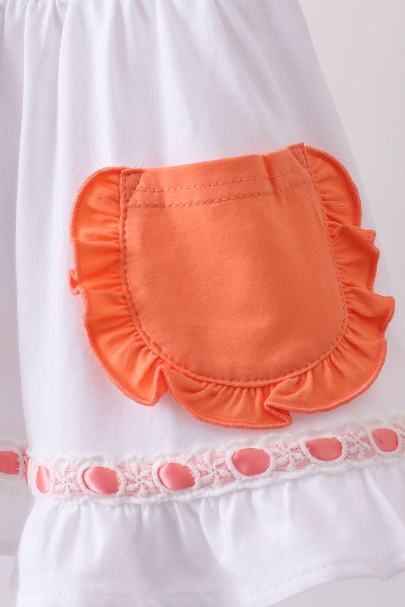 Sage strawberry embroidery ruffle bloomer set - Abbies Place
