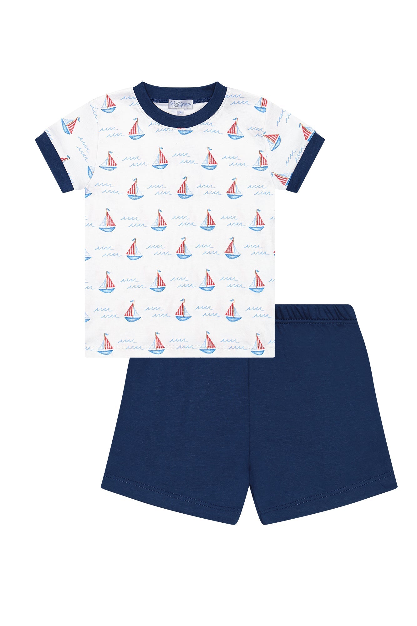 Sailboats Boy Short Set - Abbies Place