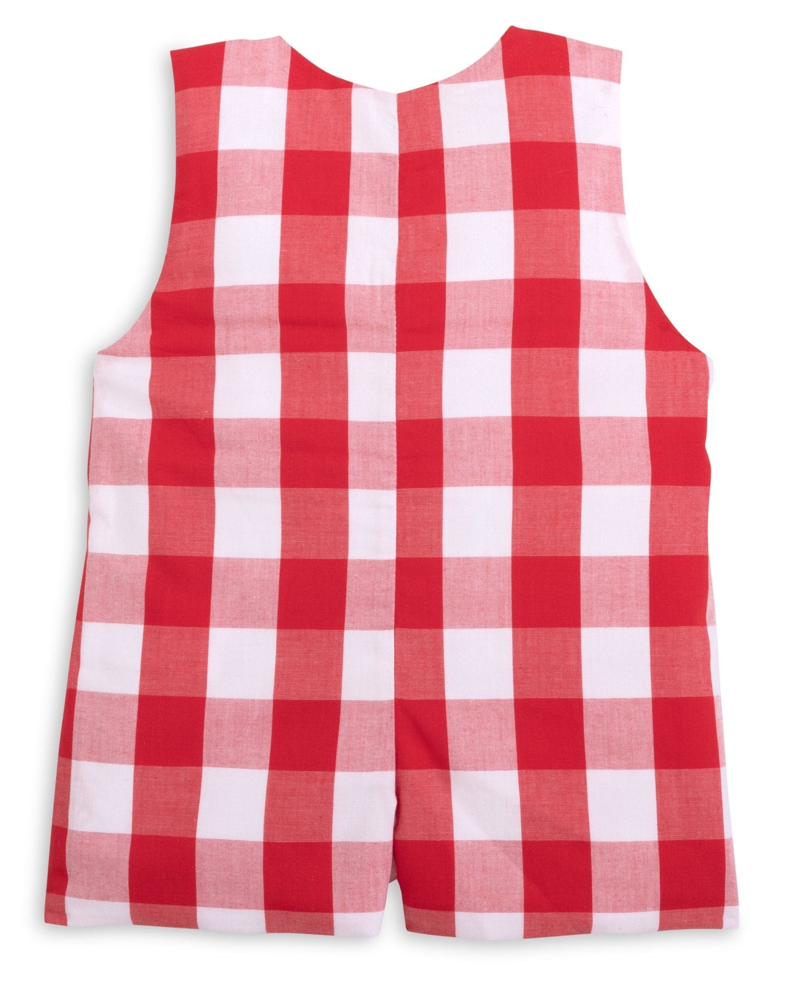 Scribble Red Gingham Crayon Embroidery Jonjon - Abbies Place