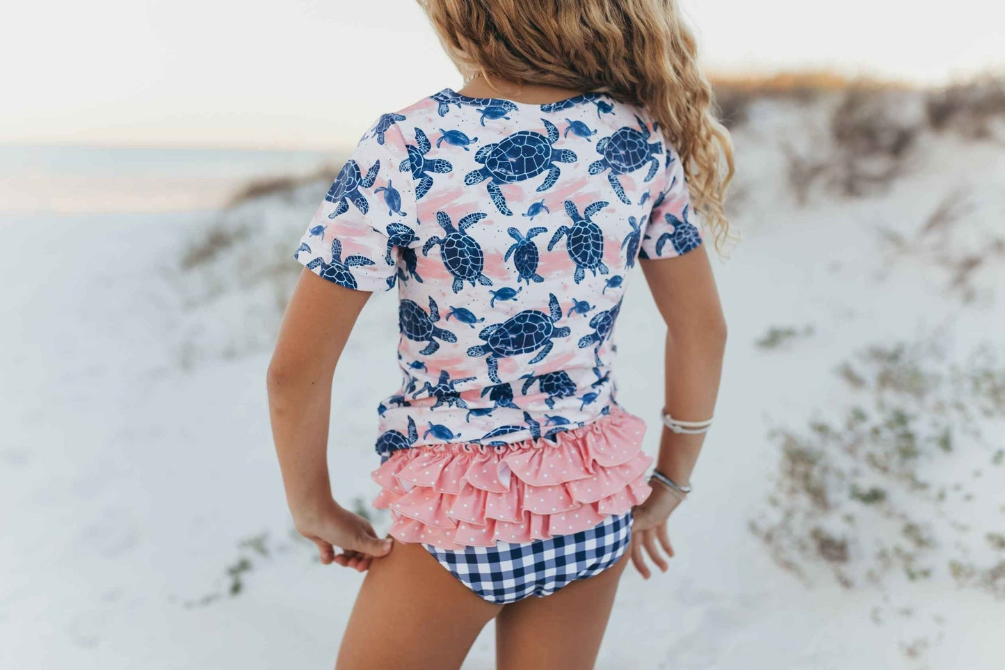 Sophie Sea Turtle Rash Guard Swimsuit - Abbies Place