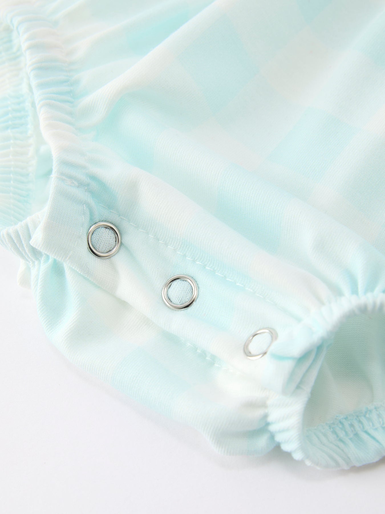 Spring Plaid Bow Girls Romper Smocked Petals Collar Puff Sleeve - Abbies Place