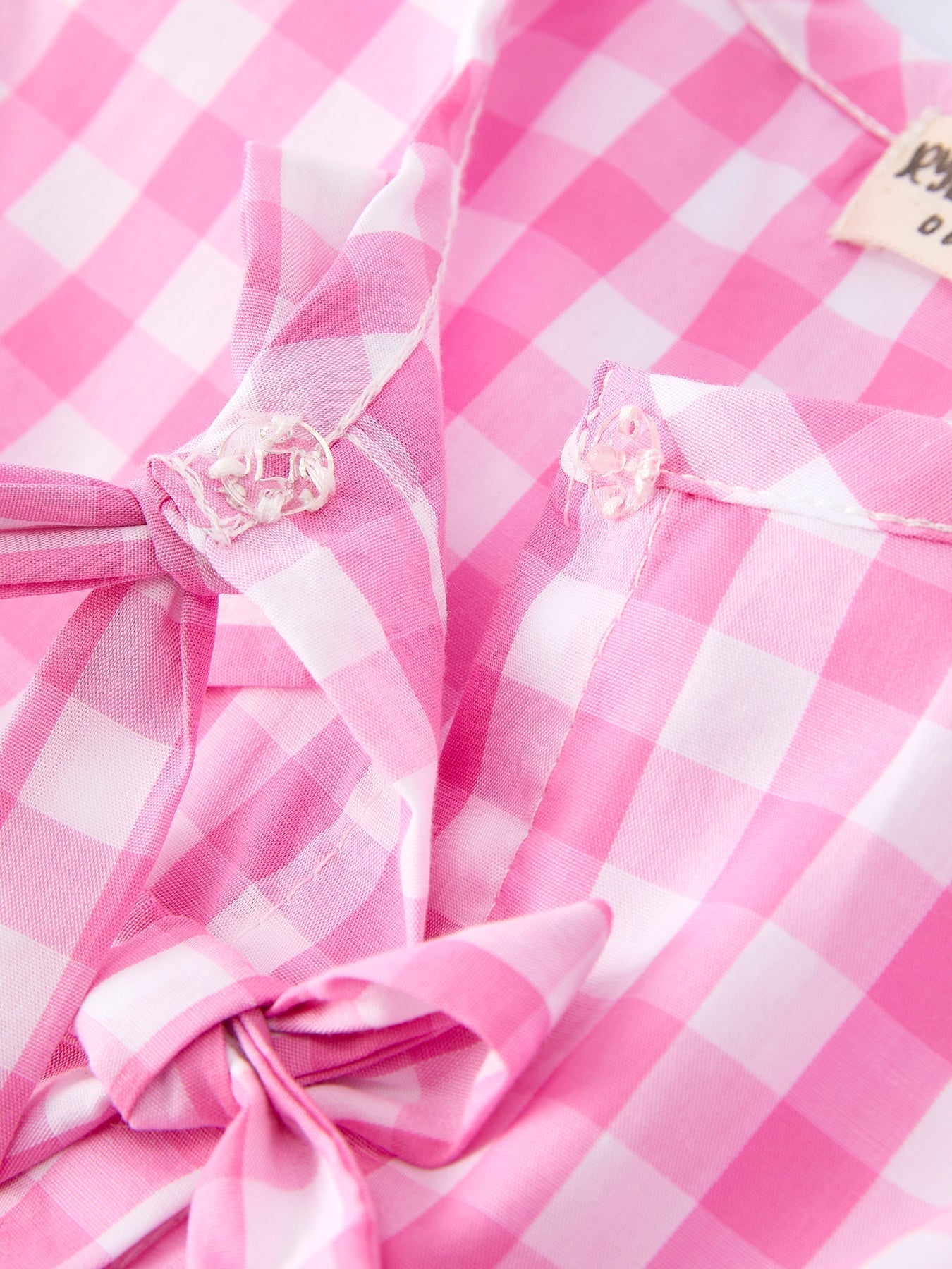 Spring Plaid Girls Dress Bow Flutter Sleeve - Abbies Place