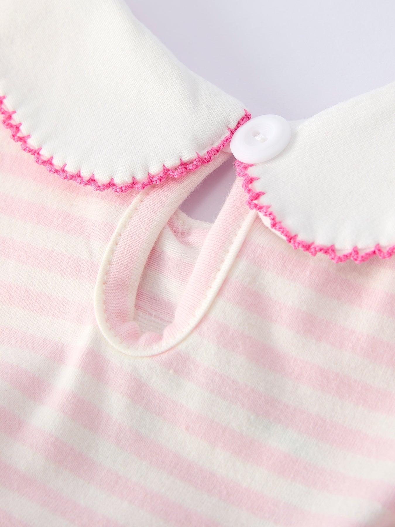 Strawberry Girl Dress Ruffle Peter Pan Collar - Abbies Place