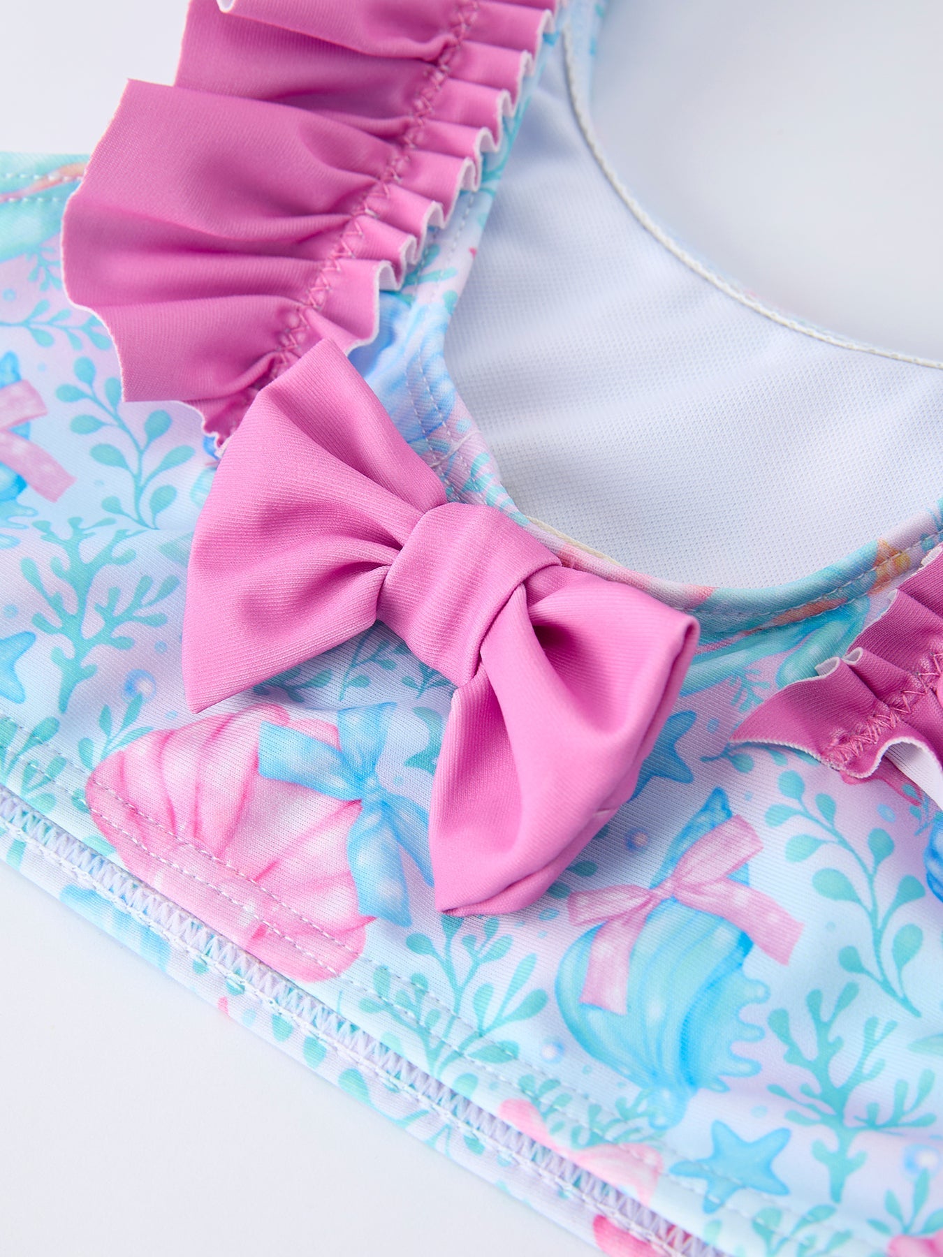 Summer Ocean Print Girls Two Piece Swimsuit - Abbies Place