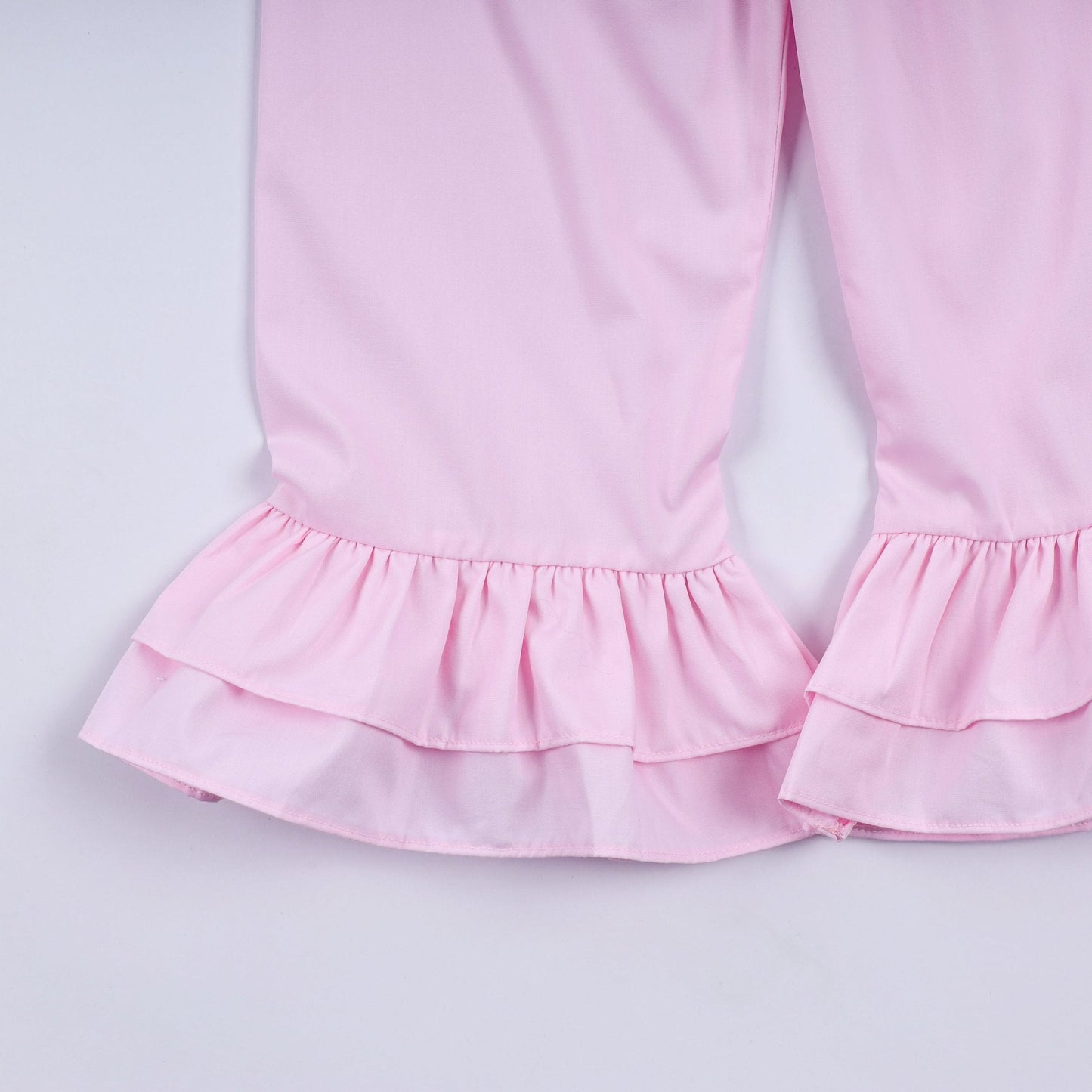 Sweet island character hand smocked ruffle pants set - Abbies Place