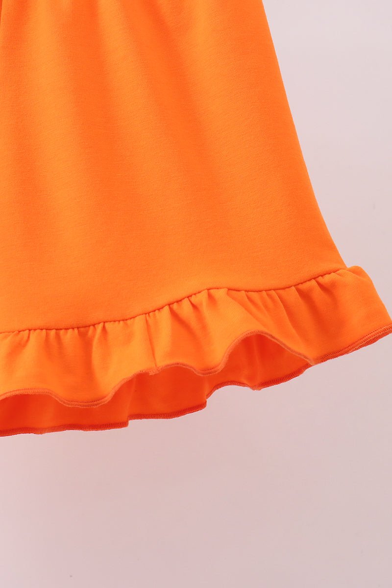 Tennessee go vols embroidery ruffle shorts set - Abbies Place